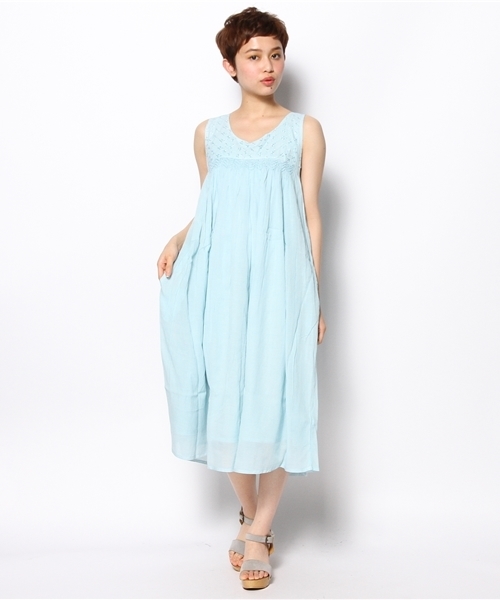 Kastane（カスタネ）の「【Kastane】スモーネワンピース（ワンピース・レディース・レッド/ライトブルー/ホワイト・FREE）」の6枚目の写真
