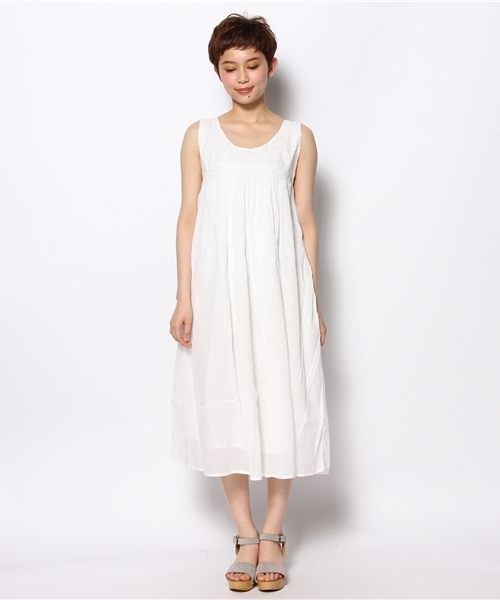 Kastane（カスタネ）の「【Kastane】スモーネワンピース（ワンピース・レディース・レッド/ライトブルー/ホワイト・FREE）」の8枚目の写真