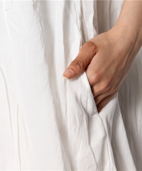 Kastane（カスタネ）の「【Kastane】スモーネワンピース（ワンピース・レディース・レッド/ライトブルー/ホワイト・FREE）」の12枚目の写真