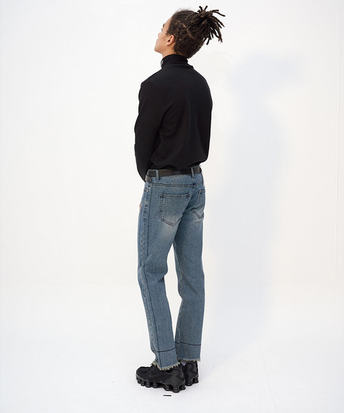 OY（オーワイ）の「ベーシックポーラロングTシャツ/カットソー（Tシャツ/カットソー・メンズ・ホワイト/ブラック/レッド・FREE）」の9枚目の写真