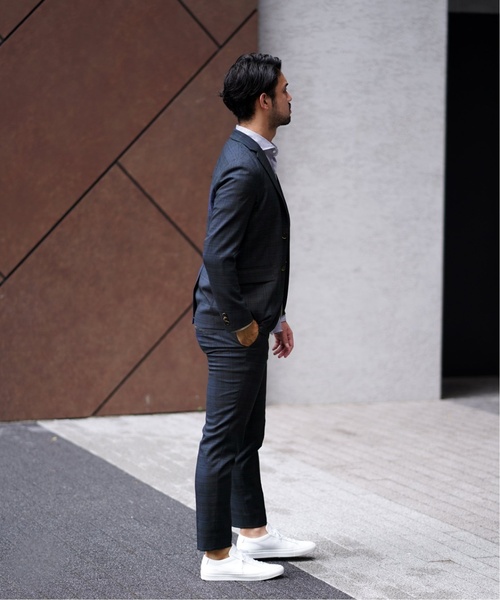 EDIFICE(エディフィス)の「メランジチェック テーパードパンツ(スラックス・メンズ・チャコールグレー/ネイビー・SMALL/MEDIUM/LARGE/X-LARGE)」の19枚目の写真