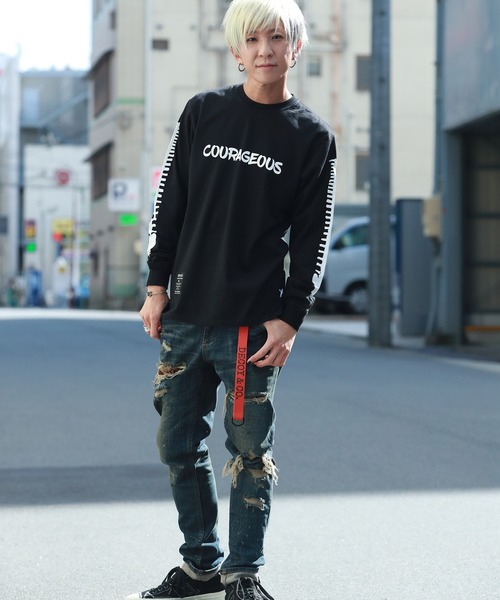 DECOY&CO.(デコイアンドシーオー)の「デコイアンドシーオー コレイジャスロングTシャツ(Tシャツ/カットソー・メンズ・ホワイト/ブラック・MEDIUM/LARGE/X-LARGE)」の14枚目の写真