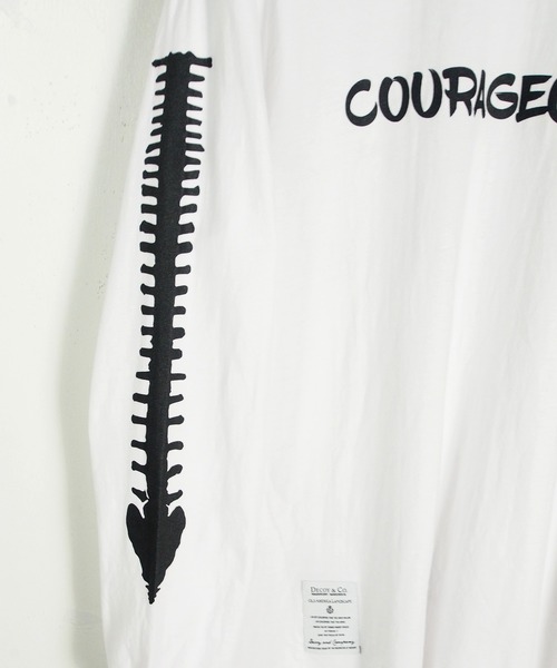 DECOY&CO.(デコイアンドシーオー)の「デコイアンドシーオー コレイジャスロングTシャツ(Tシャツ/カットソー・メンズ・ホワイト/ブラック・MEDIUM/LARGE/X-LARGE)」の11枚目の写真