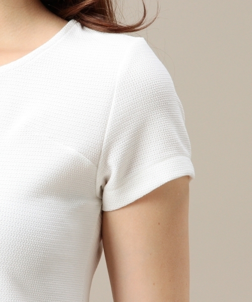 BEAUTY&YOUTH UNITED ARROWS(ビューティーアンドユースユナイテッドアローズ)の「BYSF ラッセルぺプラムチュニックプルオーバー ◆(Tシャツ/カットソー・レディース・ホワイト/ブラック/ライトグレー・フリー)」の10枚目の写真