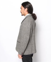 美品 ハリスツイード ユナイテッドアローズ ピーコート ヘリンボーン 100周年 UNITED ARROWS LTD. OUTLET｜ヘリンボーン ツイード 2ボタン