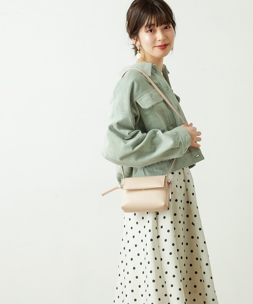 natural couture（ナチュラルクチュール）の「春コールコンパクトショートブルゾン（ブルゾン・レディース・ベージュ/アイボリー/ミント・FREE）」の3枚目の写真