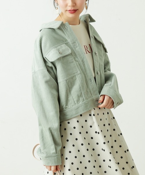 natural couture（ナチュラルクチュール）の「春コールコンパクトショートブルゾン（ブルゾン・レディース・ベージュ/アイボリー/ミント・FREE）」の13枚目の写真