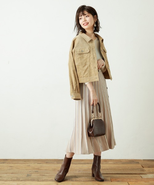 natural couture（ナチュラルクチュール）の「春コールコンパクトショートブルゾン（ブルゾン・レディース・ベージュ/アイボリー/ミント・FREE）」の14枚目の写真