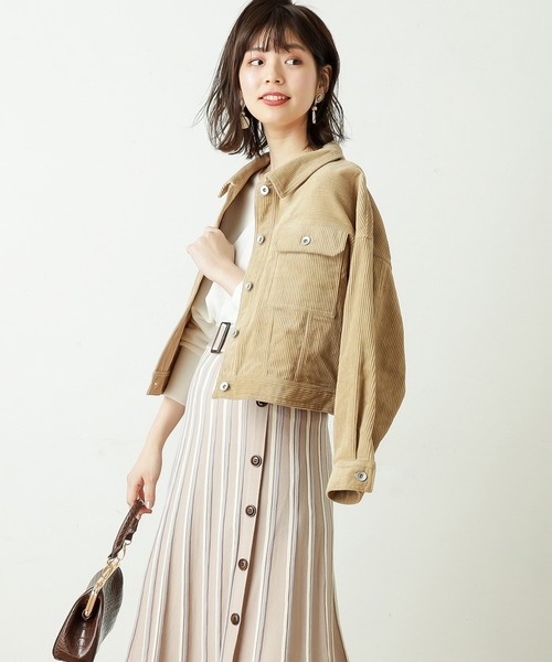 natural couture（ナチュラルクチュール）の「春コールコンパクトショートブルゾン（ブルゾン・レディース・ベージュ/アイボリー/ミント・FREE）」の15枚目の写真