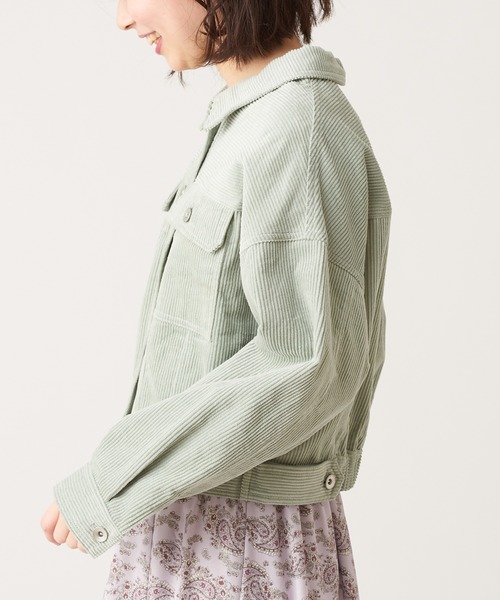 natural couture（ナチュラルクチュール）の「春コールコンパクトショートブルゾン（ブルゾン・レディース・ベージュ/アイボリー/ミント・FREE）」の18枚目の写真