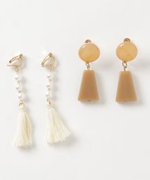 マーブル イヤリング ファッション セット