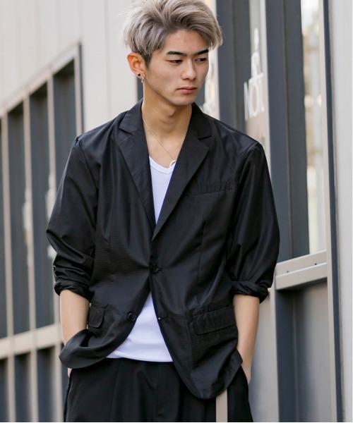 Beno（ビーノ）の「クールエアーベント / スタイリッシュ コンパクト ライト テーラード ジャケット（テーラードジャケット・メンズ・ブラック/ネイビー・LL/M/L）」の21枚目の写真