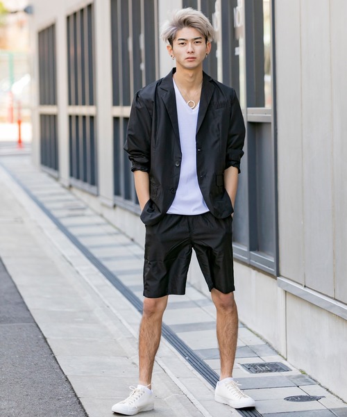 Beno（ビーノ）の「クールエアーベント / スタイリッシュ コンパクト ライト テーラード ジャケット（テーラードジャケット・メンズ・ブラック/ネイビー・LL/M/L）」の22枚目の写真