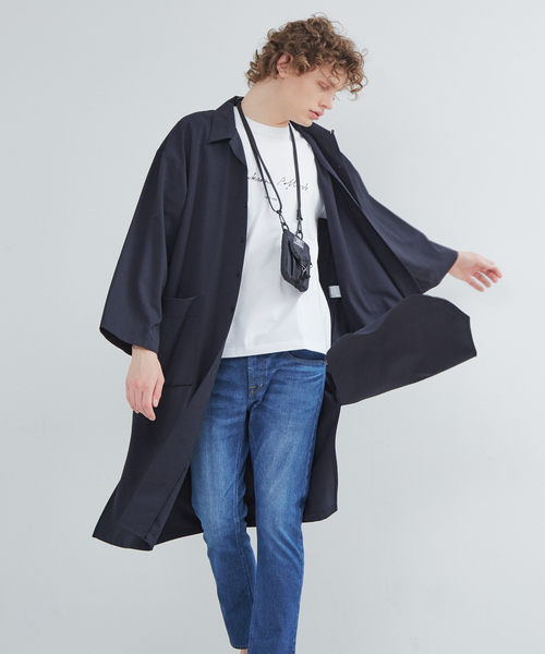 ABAHOUSE GRAY（アバハウスグレイ）の「【MEI】スモール ポーチ（トートバッグ・メンズ・ブラック/ネイビー/ブラウン/グレー・フリー）」の15枚目の写真