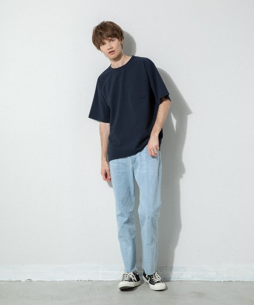 YARD PLUS(ヤードプリュス)の「YARD PLUS クイックドライ軽量Tシャツ(Tシャツ/カットソー・メンズ・ブラック/ネイビー/カーキ/その他・MEDIUM/LARGE)」の8枚目の写真