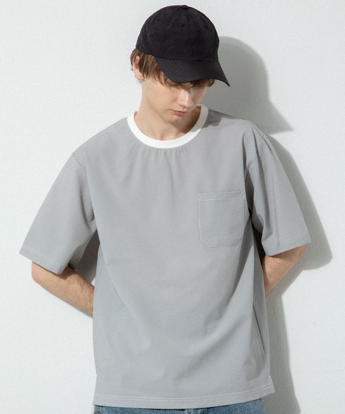 YARD PLUS(ヤードプリュス)の「YARD PLUS クイックドライ軽量Tシャツ(Tシャツ/カットソー・メンズ・ブラック/ネイビー/カーキ/その他・MEDIUM/LARGE)」の6枚目の写真