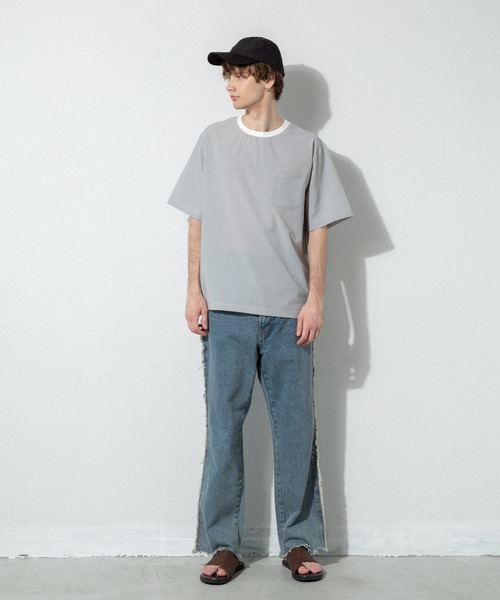 YARD PLUS(ヤードプリュス)の「YARD PLUS クイックドライ軽量Tシャツ(Tシャツ/カットソー・メンズ・ブラック/ネイビー/カーキ/その他・MEDIUM/LARGE)」の5枚目の写真