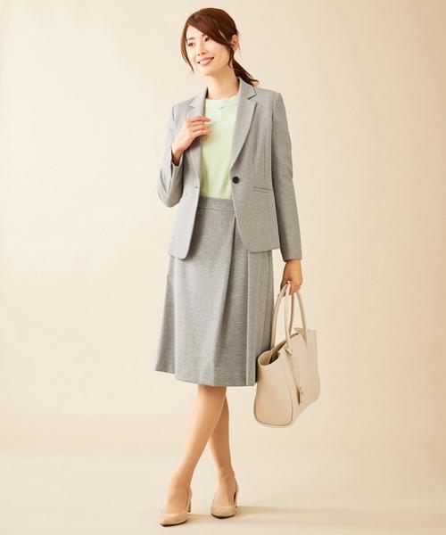 J.PRESS Ladies(J.プレス レディス)の「【制菌加工・UVカット】アルファクロスジャージー テーラードジャケット(テーラードジャケット・レディース・ネイビー系・XS)」の4枚目の写真