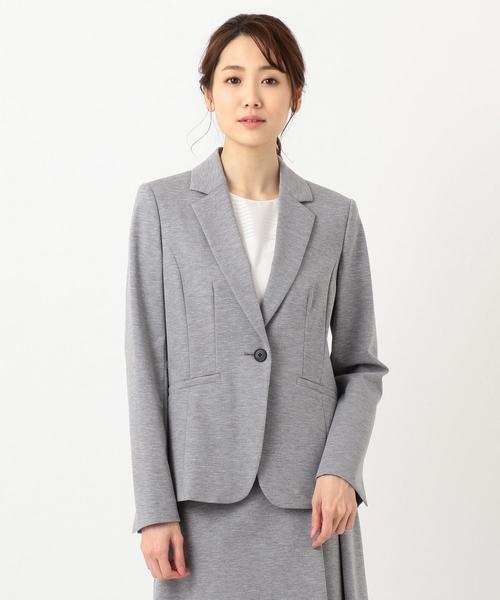 J.PRESS Ladies(J.プレス レディス)の「【制菌加工・UVカット】アルファクロスジャージー テーラードジャケット(テーラードジャケット・レディース・ネイビー系・XS)」の5枚目の写真
