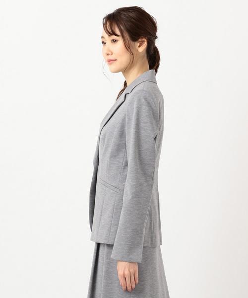 J.PRESS Ladies(J.プレス レディス)の「【制菌加工・UVカット】アルファクロスジャージー テーラードジャケット(テーラードジャケット・レディース・ネイビー系・XS)」の6枚目の写真