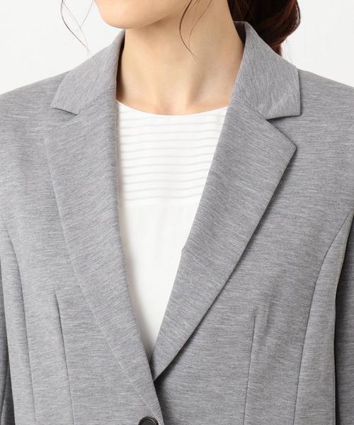 J.PRESS Ladies(J.プレス レディス)の「【制菌加工・UVカット】アルファクロスジャージー テーラードジャケット(テーラードジャケット・レディース・ネイビー系・XS)」の8枚目の写真