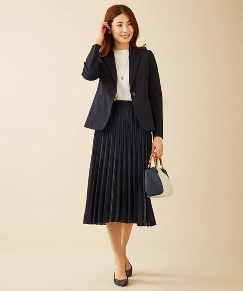 J.PRESS Ladies(J.プレス レディス)の「【制菌加工・UVカット】アルファクロスジャージー テーラードジャケット(テーラードジャケット・レディース・ネイビー系・XS)」の17枚目の写真