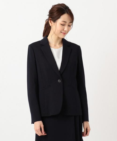 J.PRESS Ladies(J.プレス レディス)の「【制菌加工・UVカット】アルファクロスジャージー テーラードジャケット(テーラードジャケット・レディース・ネイビー系・XS)」の18枚目の写真