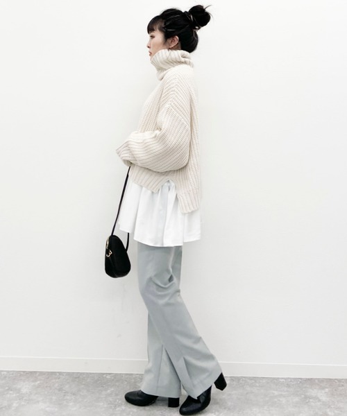 EPIMI E'PIMMY（エピミエピミー）の「3wayティアードチュニックブラウス（シャツ/ブラウス・レディース・ベージュ/ブラック/オフホワイト/グレー系その他・MEDIUM）」の16枚目の写真