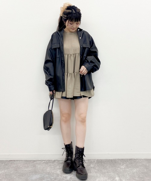 EPIMI E'PIMMY（エピミエピミー）の「3wayティアードチュニックブラウス（シャツ/ブラウス・レディース・ベージュ/ブラック/オフホワイト/グレー系その他・MEDIUM）」の13枚目の写真