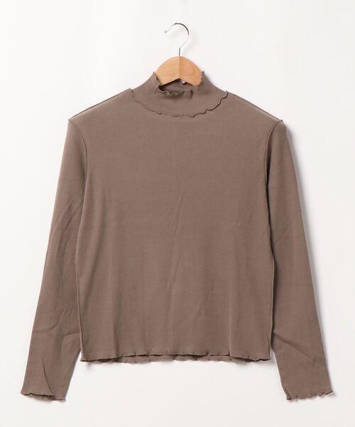 archives(アルシーヴ)の「アウトメロータートルネックT(Tシャツ/カットソー・レディース・ブラック/ベージュ/ブラウン/オフホワイト/グリーン/ピンク系その他/シルバーグレー/グレー・MEDIUM)」の2枚目の写真