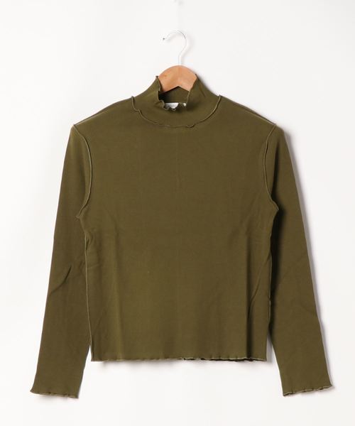 archives(アルシーヴ)の「アウトメロータートルネックT(Tシャツ/カットソー・レディース・ブラック/ベージュ/ブラウン/オフホワイト/グリーン/ピンク系その他/シルバーグレー/グレー・MEDIUM)」の1枚目の写真