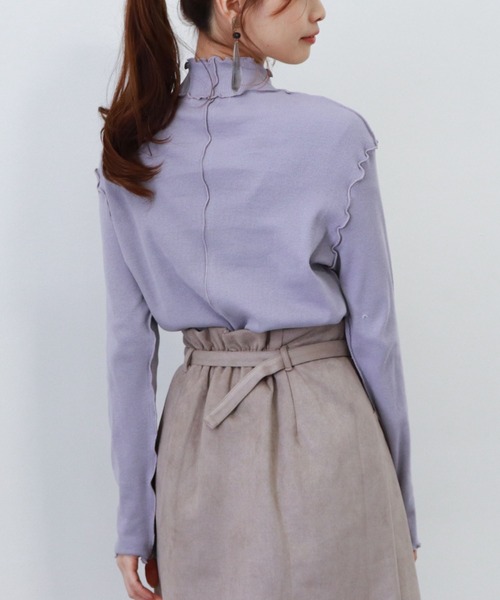 archives(アルシーヴ)の「アウトメロータートルネックT(Tシャツ/カットソー・レディース・ブラック/ベージュ/ブラウン/オフホワイト/グリーン/ピンク系その他/シルバーグレー/グレー・MEDIUM)」の9枚目の写真