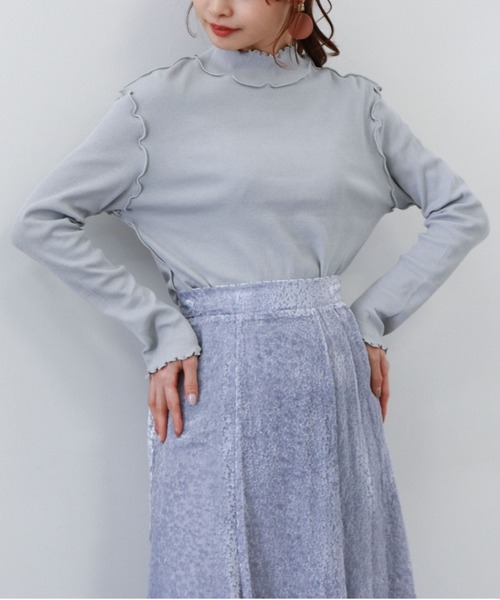 archives(アルシーヴ)の「アウトメロータートルネックT(Tシャツ/カットソー・レディース・ブラック/ベージュ/ブラウン/オフホワイト/グリーン/ピンク系その他/シルバーグレー/グレー・MEDIUM)」の13枚目の写真