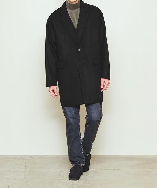ユナイテッドアローズアンドサンズ 　レイヤードチェスターコート　ベージュ UNITED ARROWS & SONS（ユナイテッドアローズアンドサンズ）の