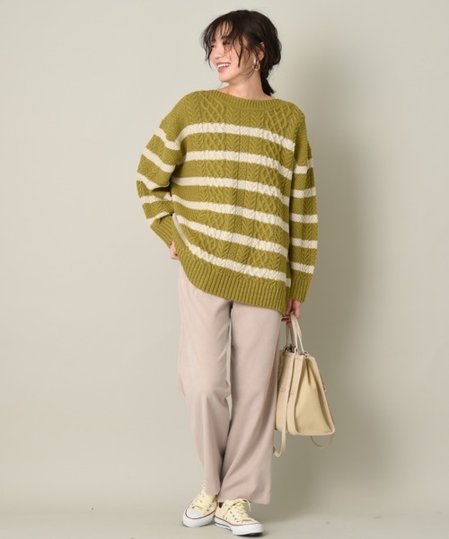 INTERPLANET（インタープラネット）の「【anana】コーデュロイタックストレートパンツ（その他パンツ・レディース・ピンク/ベージュ/チャコールグレー・FREE）」の7枚目の写真