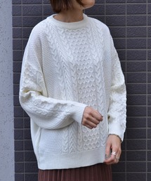 She's Closet（シーズクローゼット）の「ケーブル編み長袖ニット（ニット/セーター）」