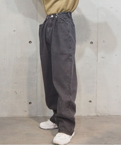 tiptop（ティップトップ）の「ウエストフックルーズデニム[2サイズ展開]（デニムパンツ・レディース・ブラック/サックスブルー/スミクロ/アイボリー/ネイビー/ブルー/ブラック系その他/ダークブルー・S/M）」の20枚目の写真