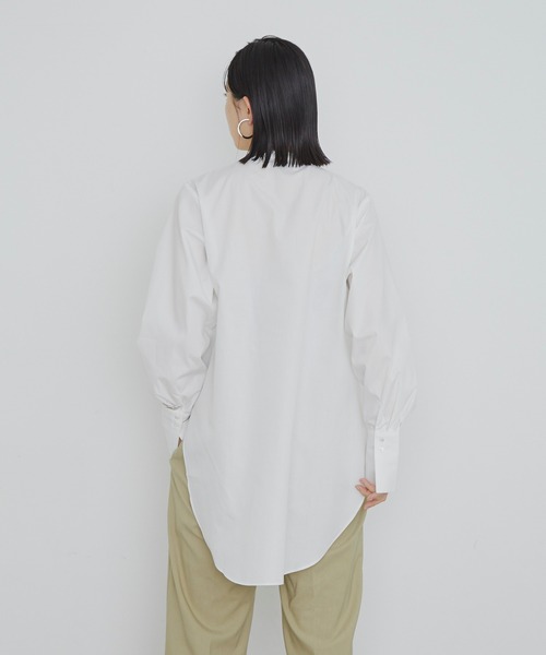 Aunt Marie's(アントマリーズ)の「キルティングシャツ/AUNT MARIE'S(シャツ/ブラウス・レディース・ブラック/ライトグリーン/アイボリー・FREE)」の7枚目の写真