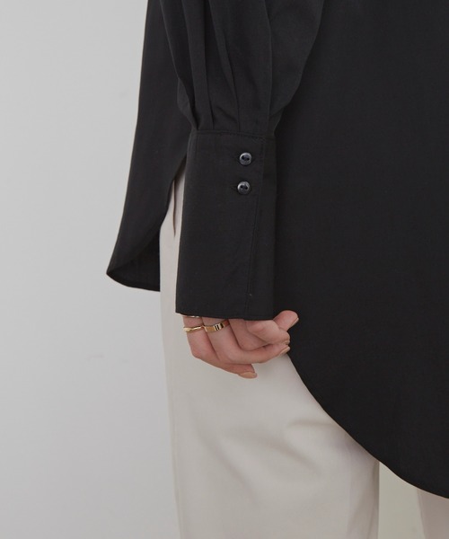 Aunt Marie's(アントマリーズ)の「キルティングシャツ/AUNT MARIE'S(シャツ/ブラウス・レディース・ブラック/ライトグリーン/アイボリー・FREE)」の16枚目の写真