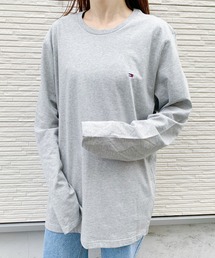 【TOMMY HILFIGER / トミー・ヒルフィガー】 ワンポイント刺繍 長袖Tシャツ ロンT ユニセックス