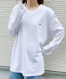 TOMMY HILFIGER | 【TOMMY HILFIGER / トミー・ヒルフィガー】 ワンポイント刺繍 長袖Tシャツ ロンT ユニセックス(Tシャツ/カットソー)