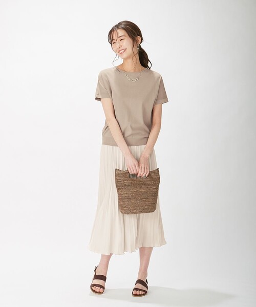 J.PRESS(ジェイプレス)の「【洗える】バックジョーゼットサテン プリーツスカート(スカート・レディース・ベージュ系/ピンク系/ライトグリーン系・T15/T13/T17)」の14枚目の写真