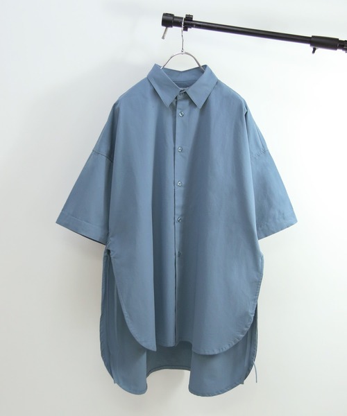 NILWAY（ニルウェイ）の「マルチウェイサイドコードルーズシャツ（シャツ/ブラウス・メンズ・ホワイト/ブラック/ブルー/ホワイト系/ホワイト系1/グレイッシュベージュ/チャコール・MEDIUM/LARGE）」の8枚目の写真