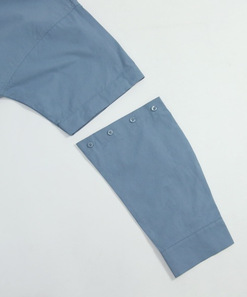 NILWAY（ニルウェイ）の「マルチウェイサイドコードルーズシャツ（シャツ/ブラウス・メンズ・ホワイト/ブラック/ブルー/ホワイト系/ホワイト系1/グレイッシュベージュ/チャコール・MEDIUM/LARGE）」の11枚目の写真