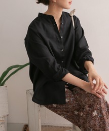 URBAN RESEARCH DOORS | リネンスタンドカラーワイドシャツ(シャツ/ブラウス)