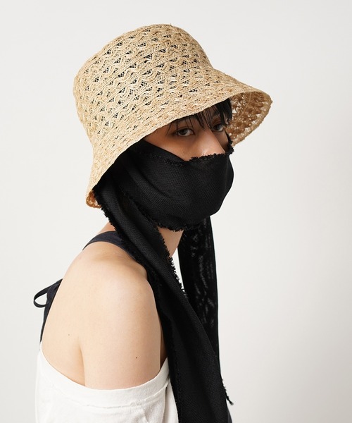 La Maison de Lyllis（メゾンドリリス）の「CLOCHE　クロッシェ / La Maison de Lyllis 2221021 メゾンドリリス（ハット・レディース・ブラック/ブラウン/ベージュ・57cm）」の15枚目の写真