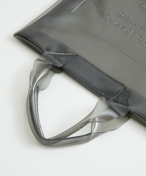 beautiful people（ビューティフルピープル）の「【beautiful people(ビューティフルピープル)】クリアエンボスネームトート 1115611987（トートバッグ・レディース・クリア/ラベンダー/ブラック・FREE）」の21枚目の写真