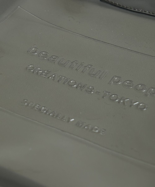 beautiful people（ビューティフルピープル）の「【beautiful people(ビューティフルピープル)】クリアエンボスネームトート 1115611987（トートバッグ・レディース・クリア/ラベンダー/ブラック・FREE）」の12枚目の写真