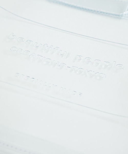 beautiful people（ビューティフルピープル）の「【beautiful people(ビューティフルピープル)】クリアエンボスネームトート 1115611987（トートバッグ・レディース・クリア/ラベンダー/ブラック・FREE）」の9枚目の写真