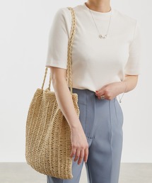 COLONY 2139 | ギザコットンリブ5分袖Tシャツ(Tシャツ/カットソー)